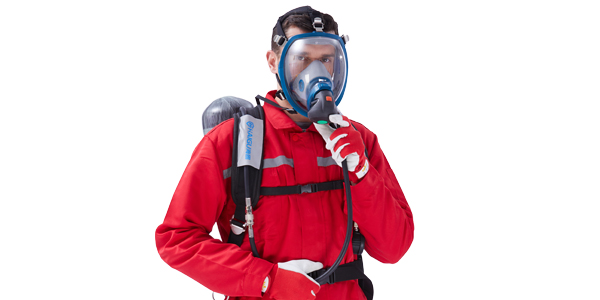 Operation of positive pressure air respirator after use Operation of positive pressure air respirator after use