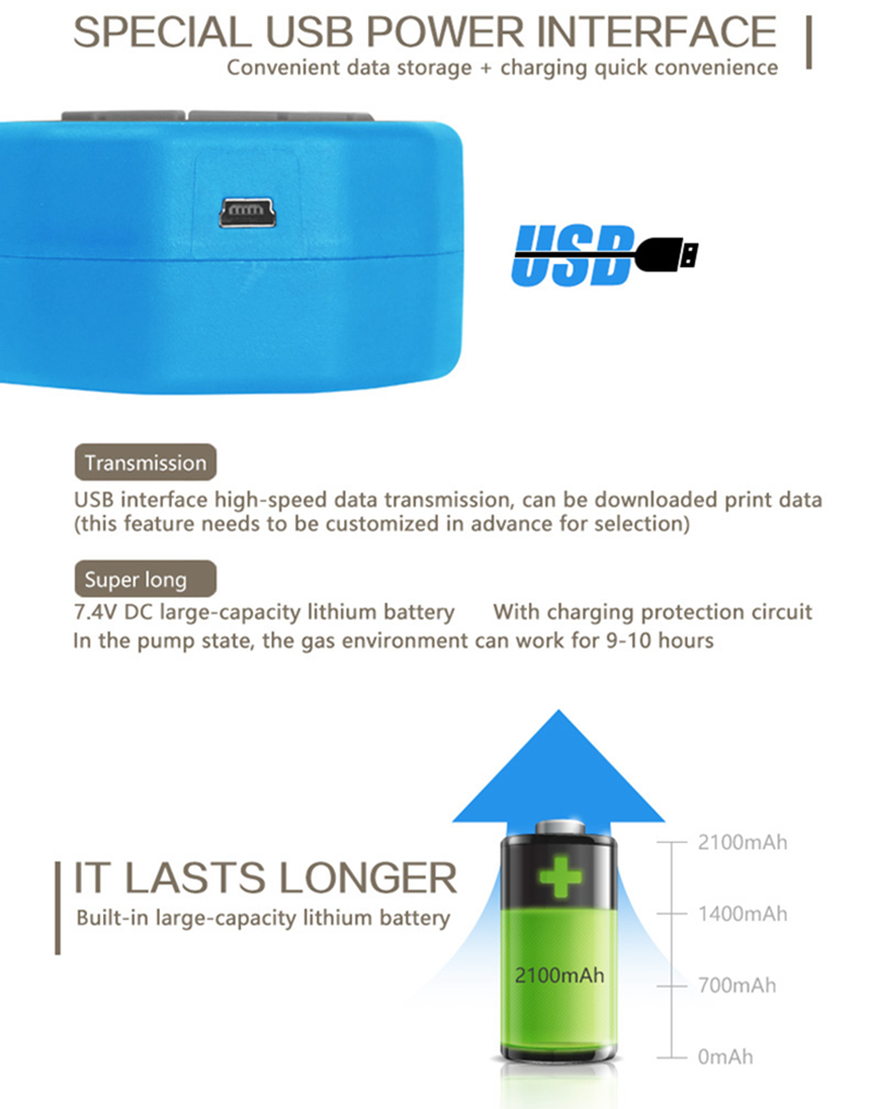Haigu color HG-FB4 pump type four ggas tester